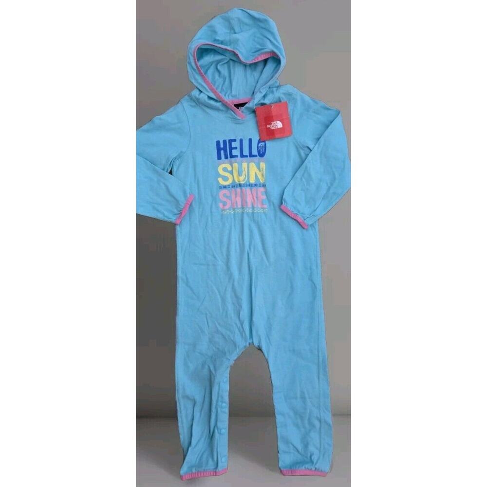 Northface " Hello Sunshine" Overalls New with Tags Unisex Toddler Size 24mos -S9